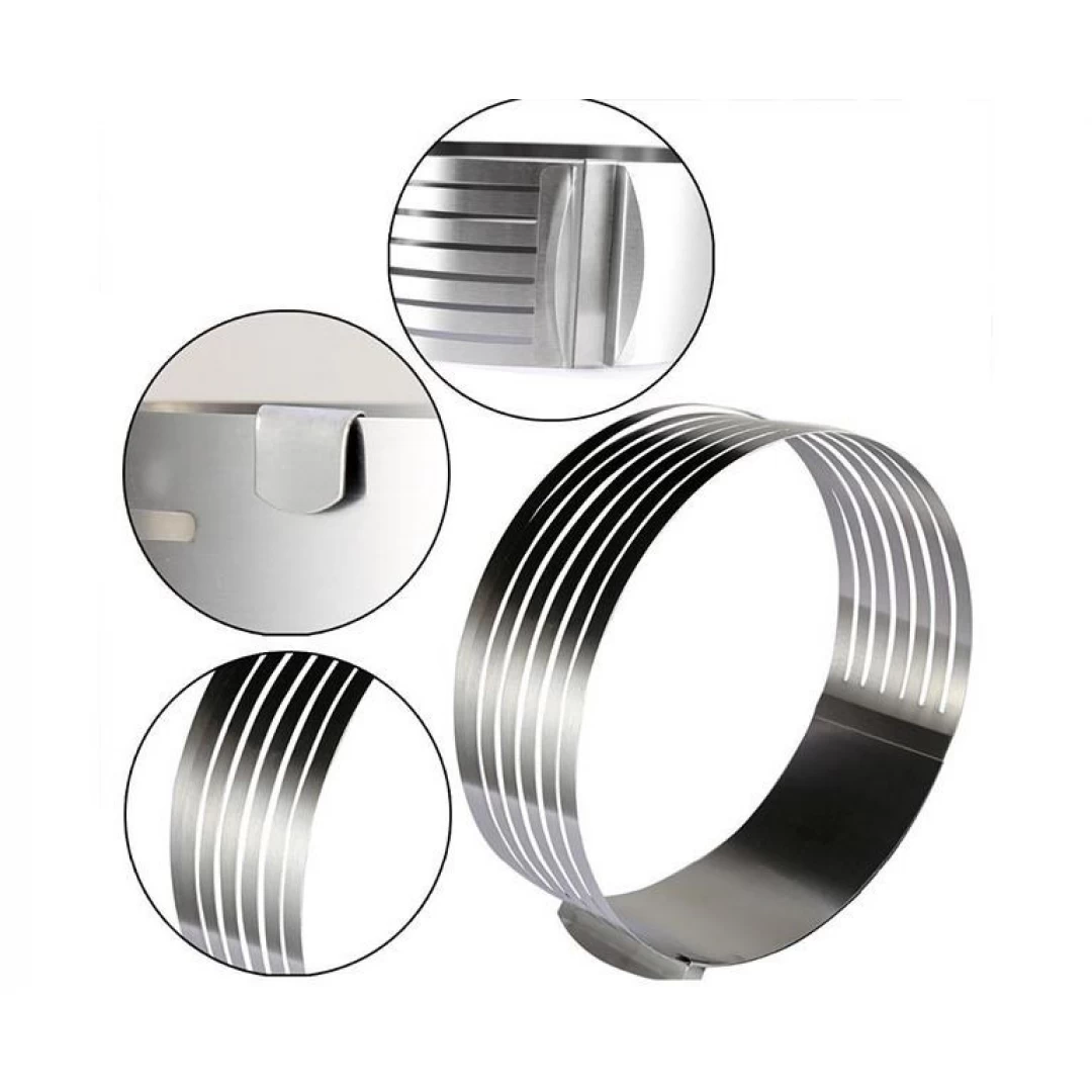 Feliator reglabil pentru tort, 16-20 cm